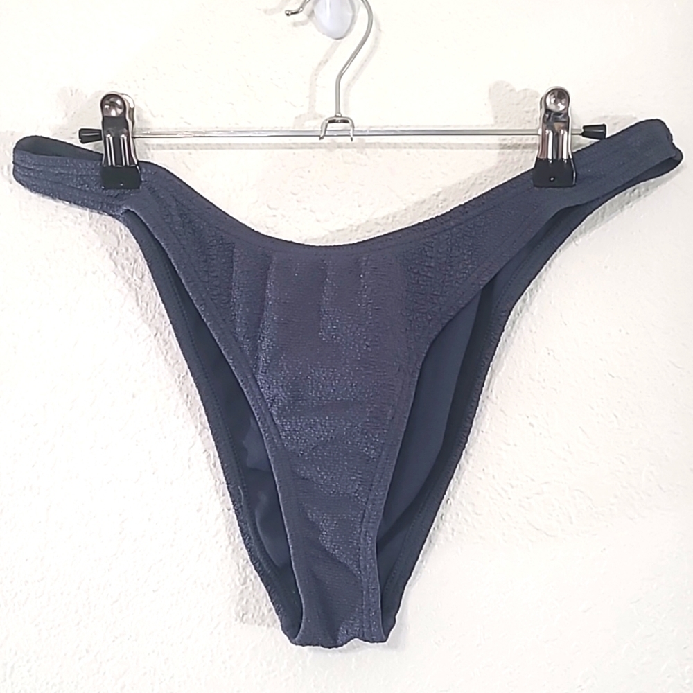 *NWT* DAMSEL Cheeky Bikini Bottom/Beluga Croc Blue, size XL